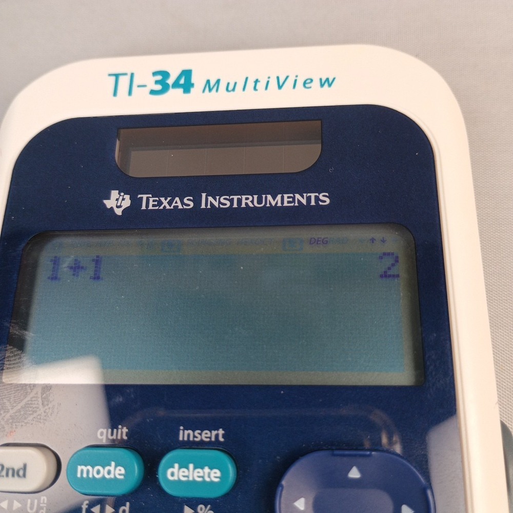 Texas Instruments TI-34 MultiView Scientific Calculator Tested Works - Picture 2 of 5